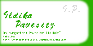 ildiko pavesitz business card